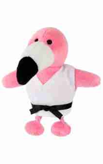 Soft Keyring Toy Karate FLAMINGO