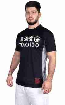 Black Tokaido Athletic performance T‑shirt made from breathable polyester‑spandex mesh